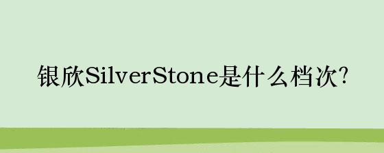 澳门威尼克斯人网站银欣SilverStone是什么档次？(图1)